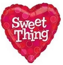 *Sweet Thing Red Heart Shape Foil Balloon, 18in - Just Because - Valentine