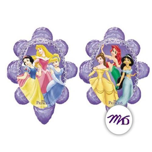 (#9) Rare Disney Princesses Balloon - 2 Sided Super Shape Foil Balloon, 30in - Purple