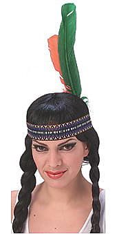 * Indian Feather Headdress, Headband - Native American - Halloween Sale