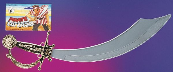 Pirate Sword Cutlass Accessory, 19in - Purim - Halloween Spirit - under $20