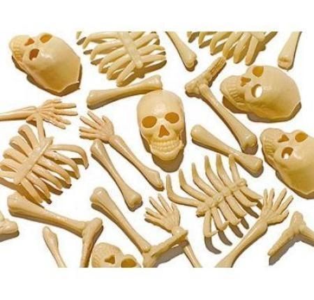 *Mini Skeleton Bones Table Sprinkles, 25 Bones - Halloween Decorations