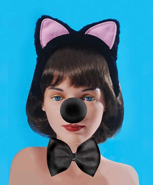 *Black & Pink Cat Costume Accessory Kit, Girl's - Halloween Costumes