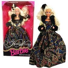 DOLL SALE - Rare Vintage Golden Winter Barbie - Elegance for Wintry Nights Limited Edition - 1993