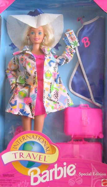 DOLL SALE - Rare Vintage International Travel Barbie Doll - 1995