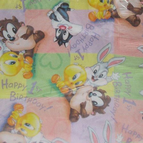 *Rare Vintage Baby Looney Tunes 1st Birthday Luncheon Napkins, 16ct - First Birthday