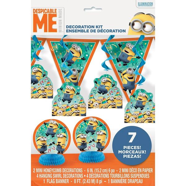 Despicable Me Minions Birthday Party Decorating Kit, 7pc