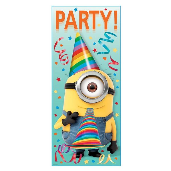 *Despicable Me Minions Party Door Cover, Wall Decoration, 27x60in