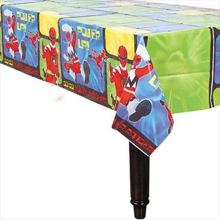 *Power Ranger Birthday Party Table Cover, 54x102in