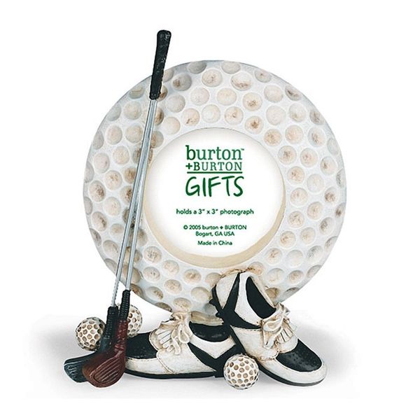 *Golf Ball Picture Frame, 6in - 2x3 Photo - Dad Gifts