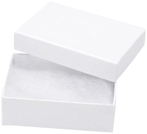Jewelry Gift Boxes 3x2in - White - 4ct
