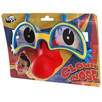 Clown Nose Glasses - Halloween Spirit - Purim - under $20