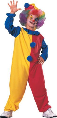 Bubbles The Clown Kids Carnival Costume - After Halloween Sale - Circus - Purim - under $20