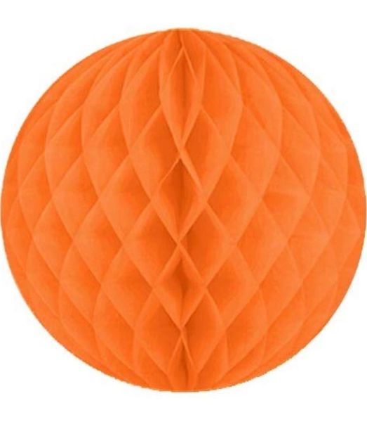 *Jumbo Orange Tissue Paper Honeycomb Ball, 19in