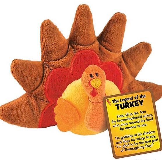 Happy Thanksgiving Mini | Fun Turkey Plush Shop Mime\'s