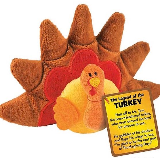 *Happy Thanksgiving Mini Plush Turkey