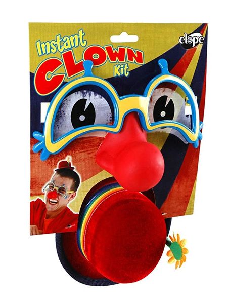 Clown Nose Glasses Accessory Kit - Halloween Spirit - Purim - under $20
