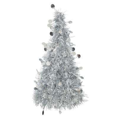 BOGO SALE - Tinsel Tree Table Centerpiece Decoration, 10in - Chanukah Holiday Sale