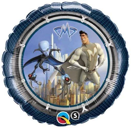 (#58) Megamind and Metroman Foil Balloon, 18in - Licensed