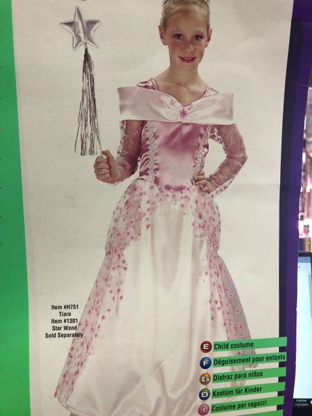 Girls Pink Star Princess Costume Dress - Medium - After Halloween Sale - under $20