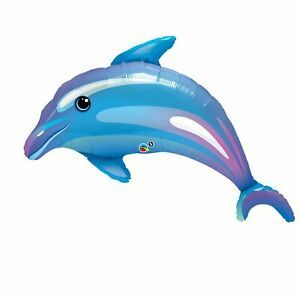*Blue Dolphin Super Shape Foil Balloon, 42in - Under the sea - Fish