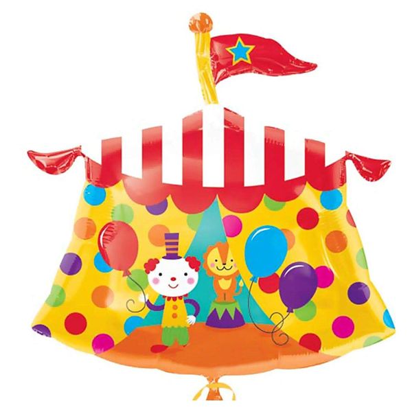 Circus Tent Super Shape Foil Balloon, 23in