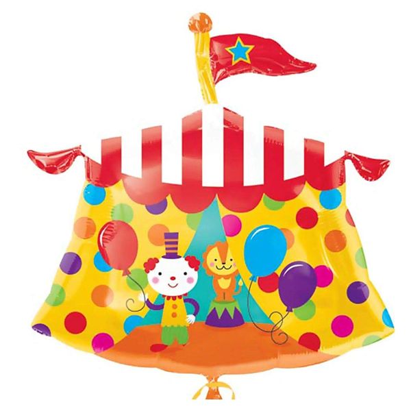 *Circus Tent Super Shape Foil Balloon, 23in