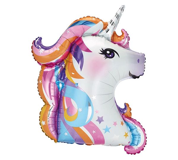 Neon Unicorn Super Shape Balloon, 36in