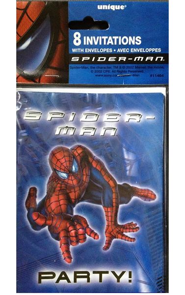 Marvel Spider-Man Birthday Party Invitations, 8ct - Discontinued (Spiderman)