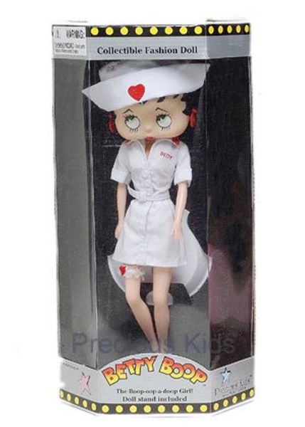 Rare Vintage Betty Boop Nurse Doll, 12in - 1998 - Discontinued