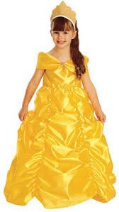 *Beauty and the Beast Princess Belle Gold Costume Dress, Toddler Girl’s 2T-4T - After Halloween Sale