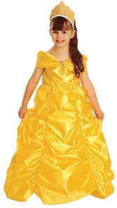 *Beauty and the Beast Princess Belle Gold Dress Costume, Toddler Girl’s 2T-4T - Halloween