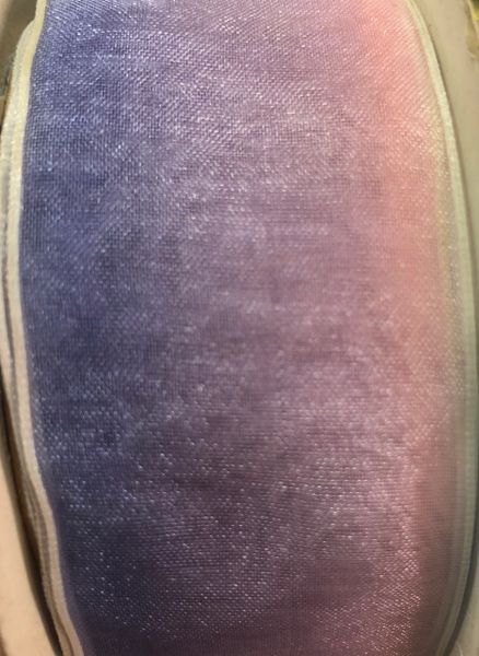 *Pink and Purple Sheer Fabric Ribbon 1.5x10yds - Unicorn
