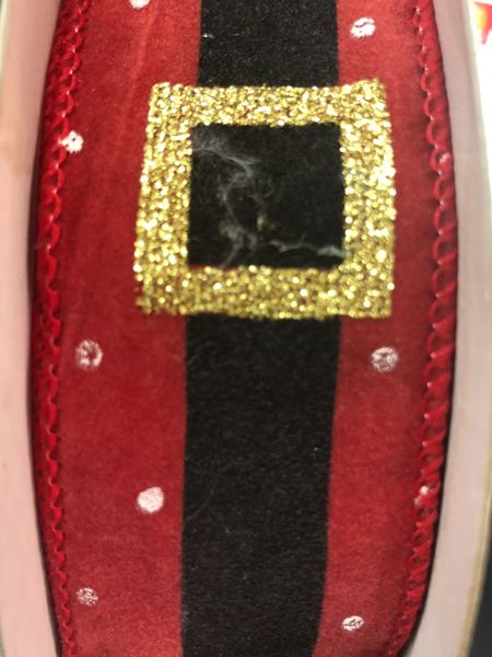 *Red Santa Belt Fabric Ribbon 1.5 x 20yds - Christmas