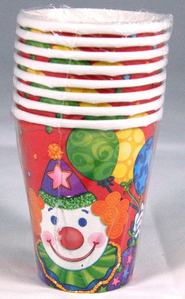 *Juggles the Clown Party Cups, 8ct - 9oz