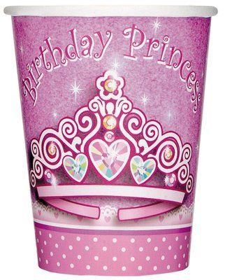Birthday Princess Party Cups, Pink - 8ct, 9oz