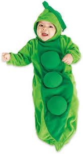 Rare Pea in a Pod Baby Bunting Costume, Green, up to 9 months - Vegetable - Purim - Halloween