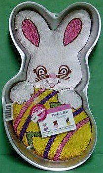 Wilton Easter Bunny Rabbit Shape Cake Pan, Cake Mold - Silver, Aluminum