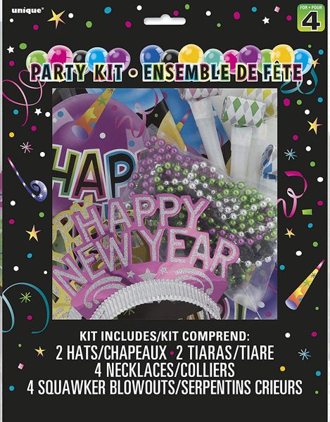 *Happy New Year Party Kit for 4