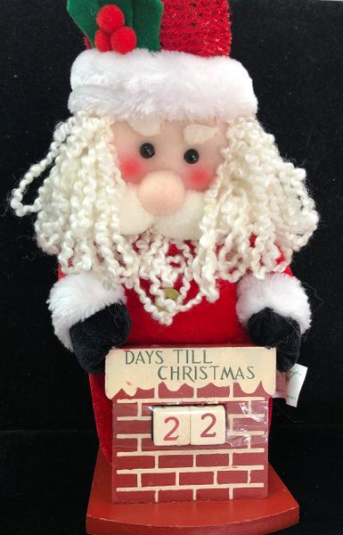 *Count Down to Christmas Holiday Santa Clause Plush Figure, 12in - Countdown