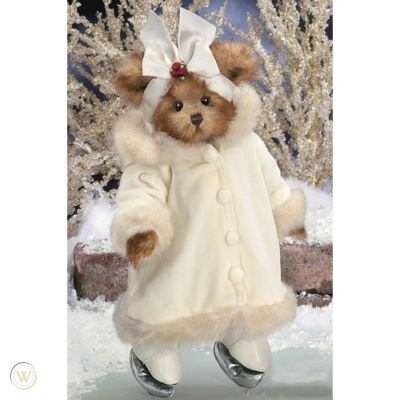 *Rare Ice skating Teddy Bear Plush, 14in - Dorothy Bearington Collection - Winter 2004 - Stuffed Animals