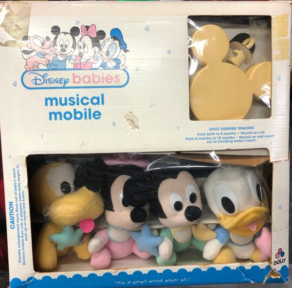 *Vintage Disney Babies, Musical Mobile - Baby Mickey, Minnie, Pluto, Donald