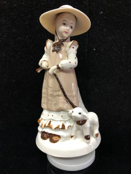 SALE - Rare Fine Bisque Musical Figurine By Price Products - Instrumental Gifts