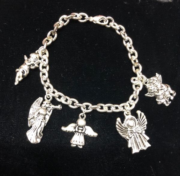 Angels Charm Bracelet - Silver Color - Holiday Sale