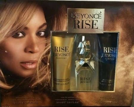 Beyonce Rise 3pc Gift Set Parfum Spray 1oz & Body Lotion & Shower, Perfume - Mom Gifts - Mother's Day