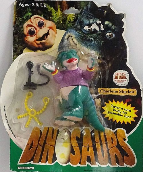 *Rare Vintage Charlene Sinclair, Dinosaurs TV Series Figure - by Hasbro 1991