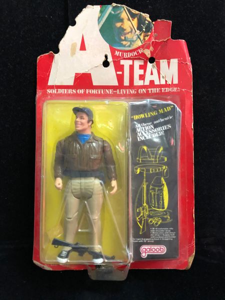 Rare Vintage Galoob A-Team Murdock Action Figure Toy Doll, 1983