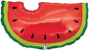 *Watermelon Super Shape Foil Balloon, 35in - Fruit - Luau Party