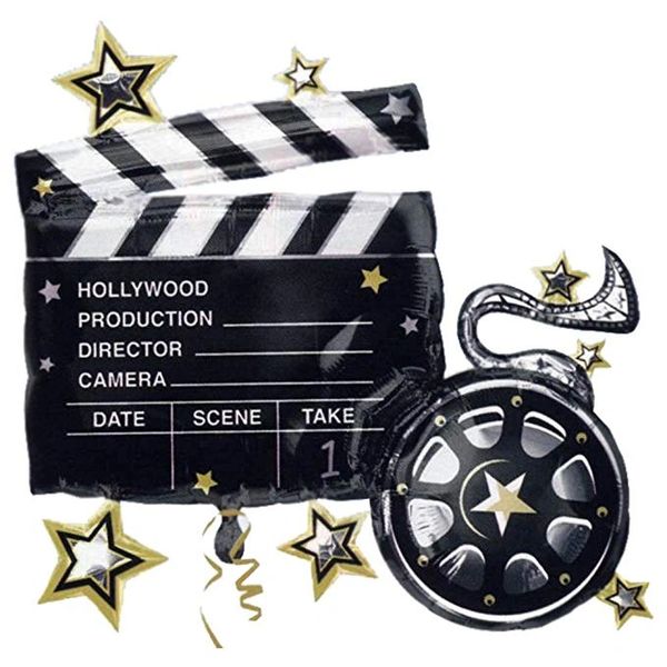 *Hollywood Clapboard Super Shape Foil Balloon, 29in - Film - Movies - Cinima