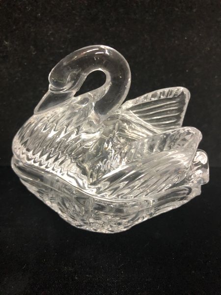 *Crystal Swan Trinket Box, Jewelry Holder, by Price - Bridal - Mom Gifts