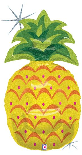 Pineapple Super Shape Foil Balloon, 37in - Hawaiian Luau Party - Fruit
